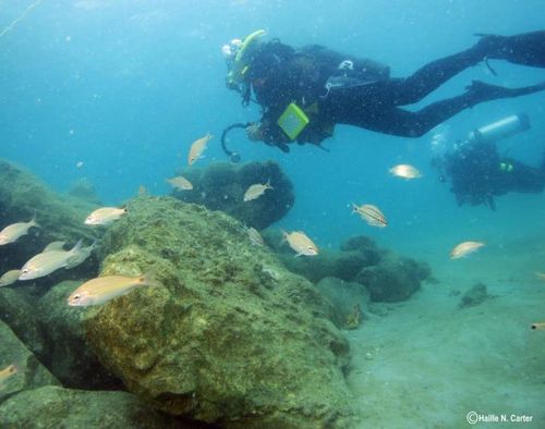 The underwater wreck!